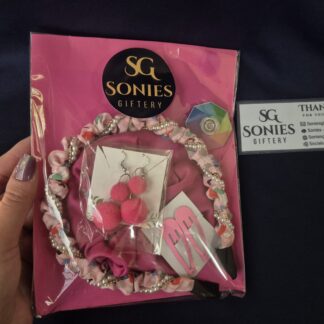 Pink Pearl & Floral Set